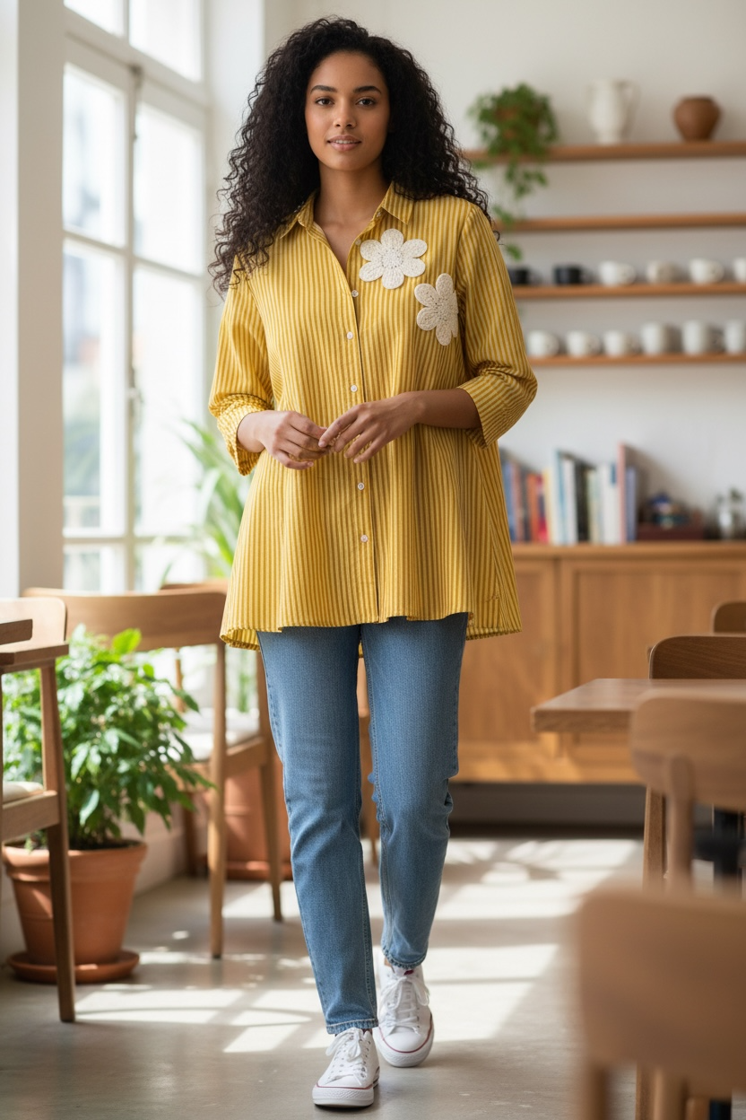 Yellow Stripes Shirt