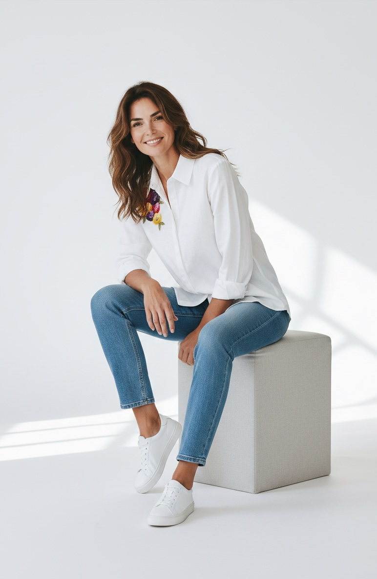 WHITE SHIRT FLORAL
